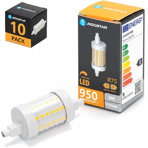 Aigostar lampadina led r7s - led, 8w