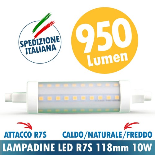 Lampadina led r7s 10w - lampadina, 118mm