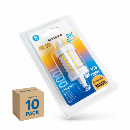 Aigostar lampadina led - r7s, 8w